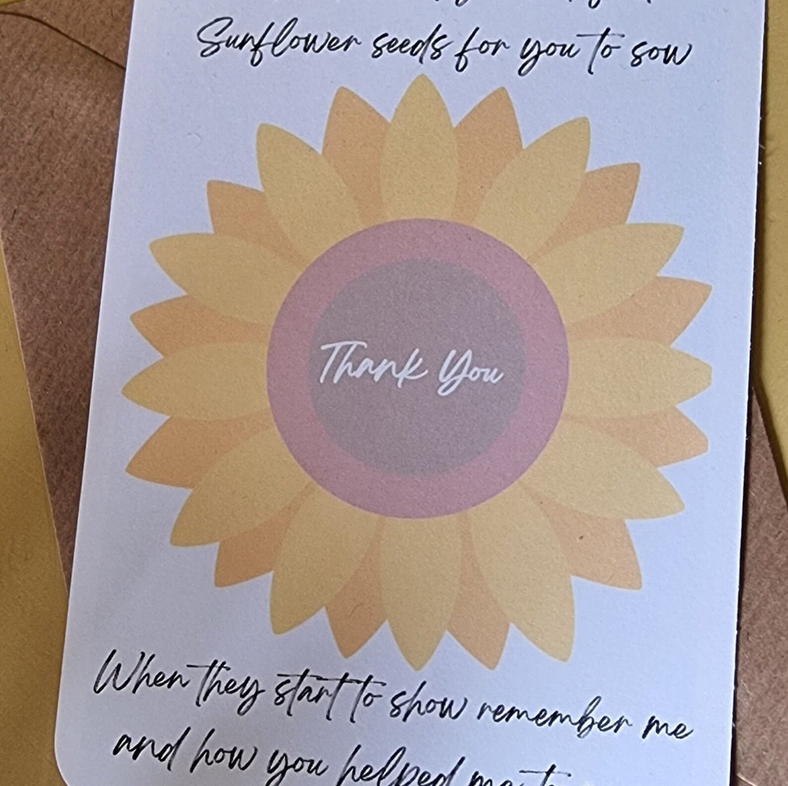 Teacher gift sunflower seeds end of term gift for teacher Etsy