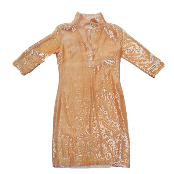 Vintage Regina Rubens peach dress