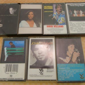 Set of 7 Cassettes, Vintage Variety
