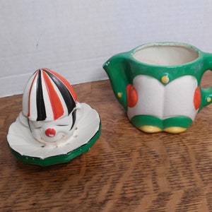Clown Shaped Citrus Juice Reamer with Handle and Pour Spout, Made in Japan image 3