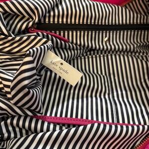 Kate Spade Lyla Weekender Bag Hot Pink with removable crossbody strap image 9