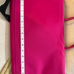 Kate Spade Lyla Weekender Bag Hot Pink with removable crossbody strap image 14