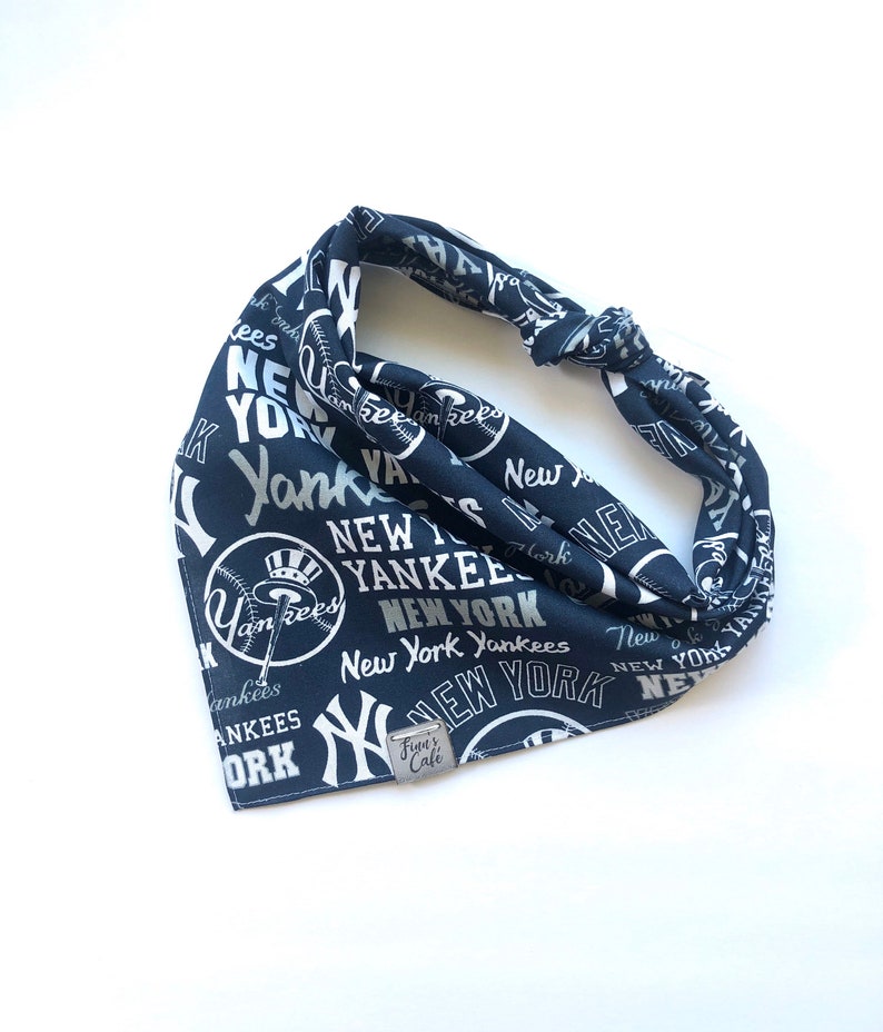 New York Yankees NY / Dog Bandana / Cute Blue Dog Bandana / Etsy