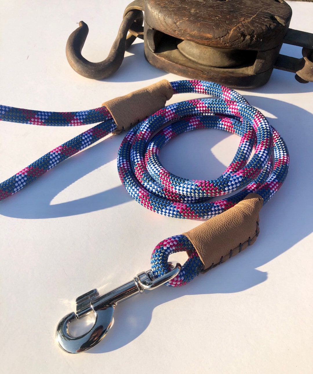 Climbing Rope Dog Leash / Genuine Climbing Rope / Red White Etsy