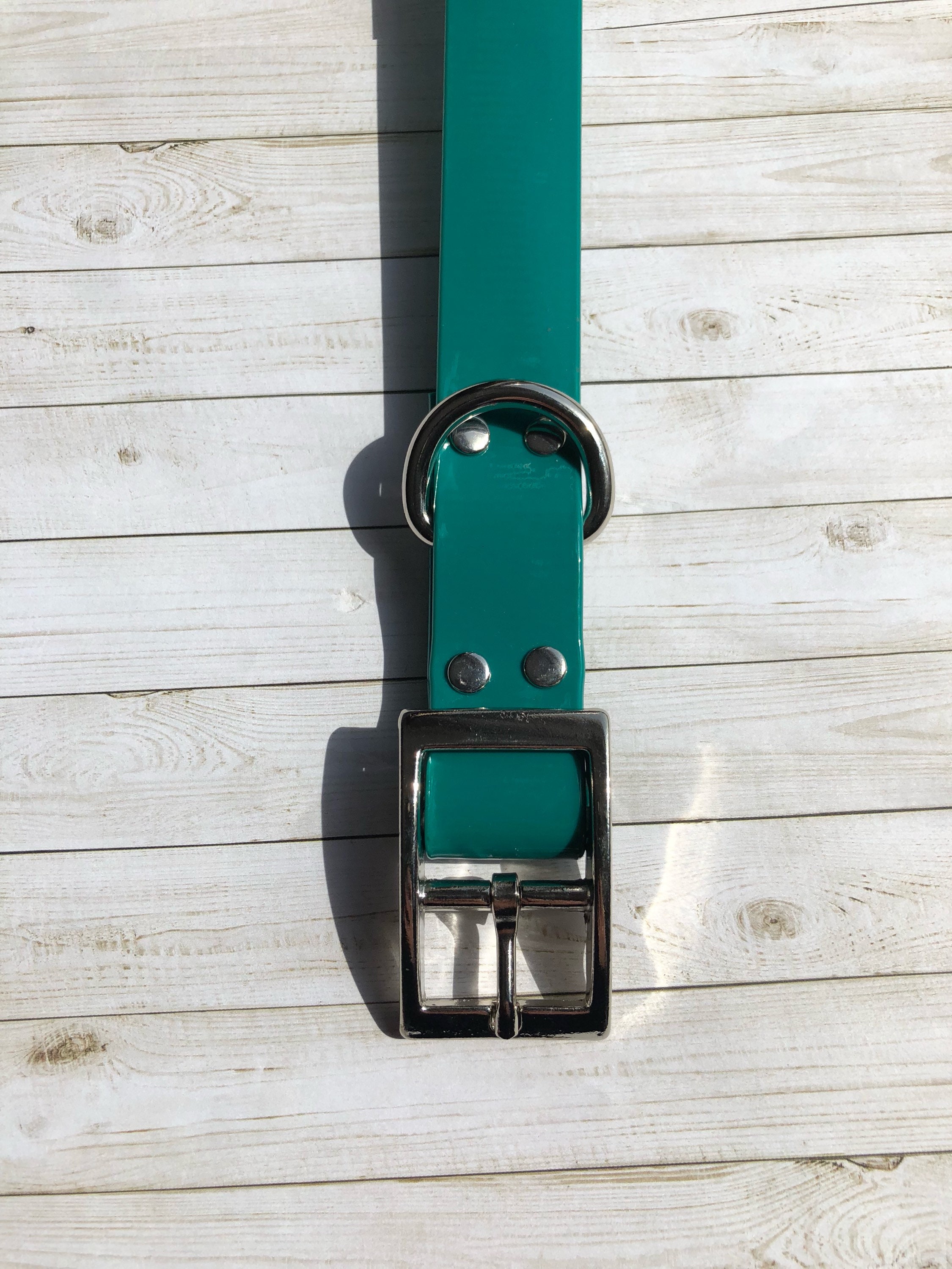 1 Waterproof Dog Collar Teal High Flex Glossy Dog Collar Photo Inspiration