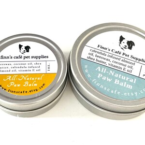 All-Natural Paw Balm / Safe Hand and Pet Paw Balm / Paw Salve / Paw Balm for dogs cats and all pets and people Dry skin balm protector itch