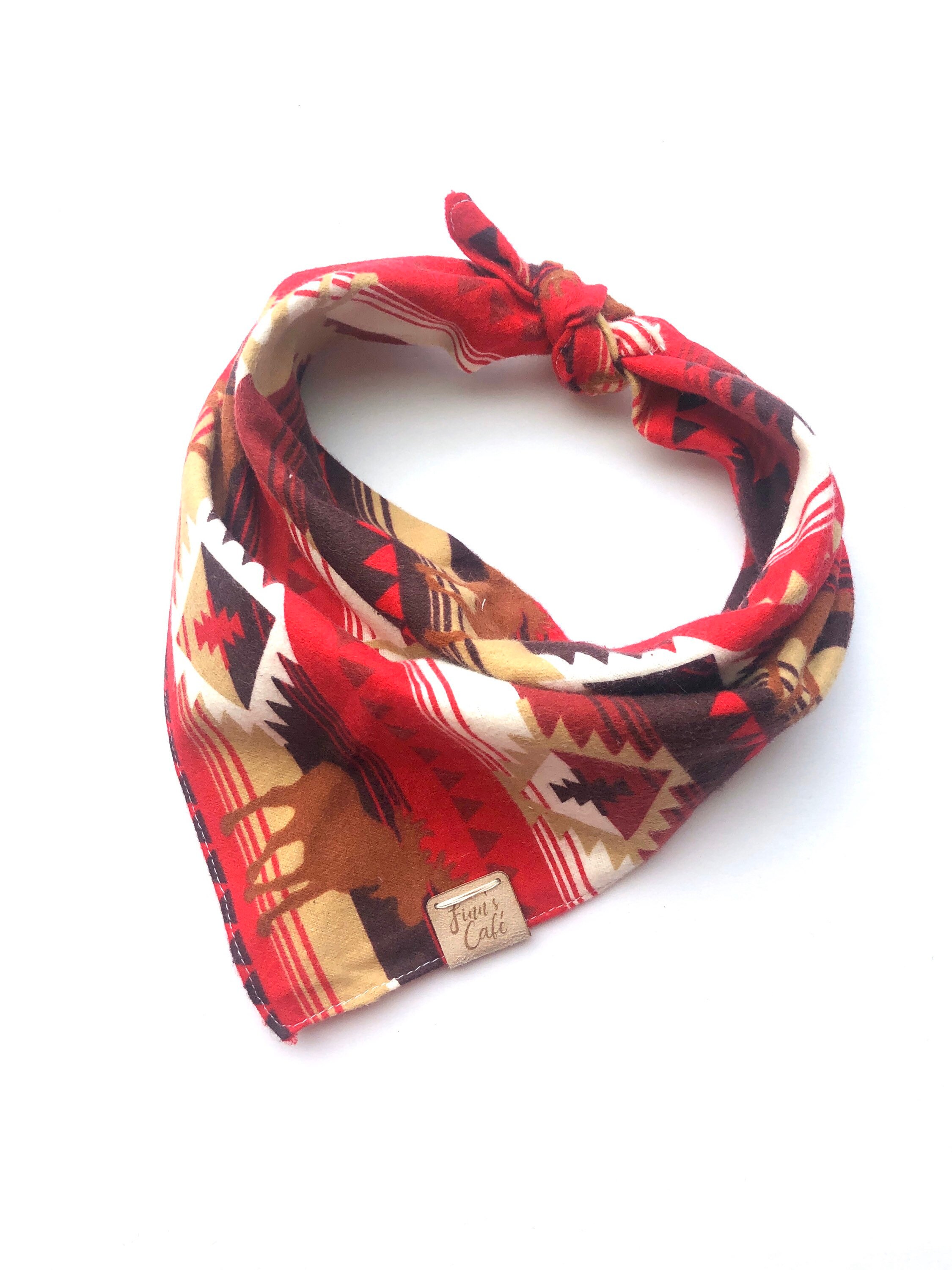 Red Aztec Southwestern Dog Bandana / Cute Dog Bandana / Red Etsy