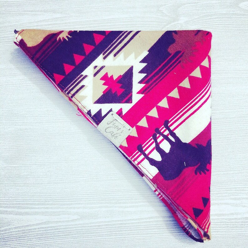 Red Aztec Southwestern Dog Bandana / Cute Dog Bandana / Red Etsy