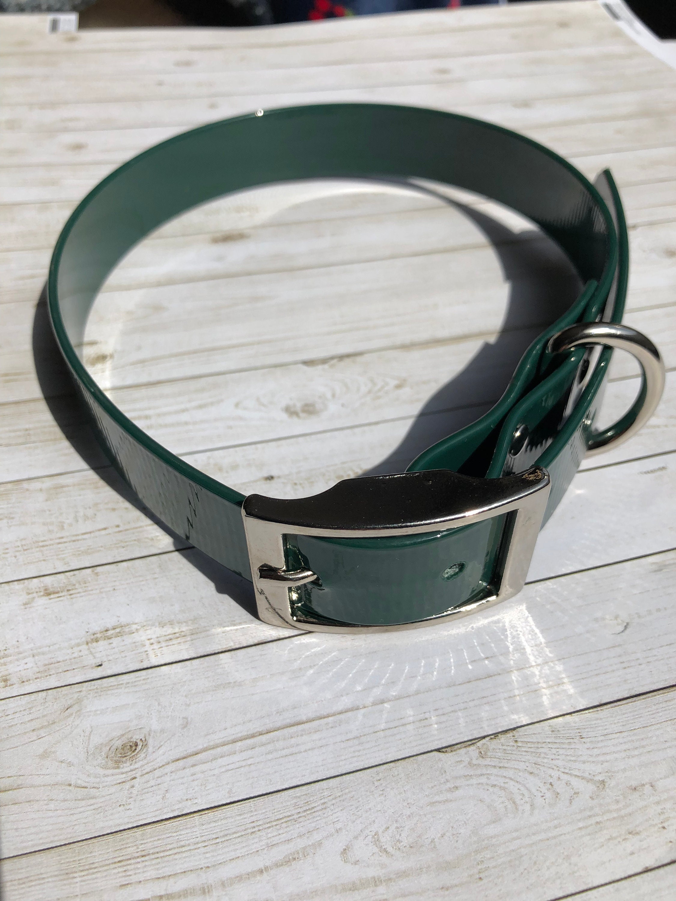 Hunter Green Waterproof Dog Collar / Hunter Green Dog Collar / Etsy