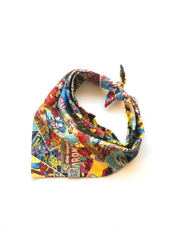 Marvel Comics Comiccon Dog Bandana Comic Convention Dog Bandana