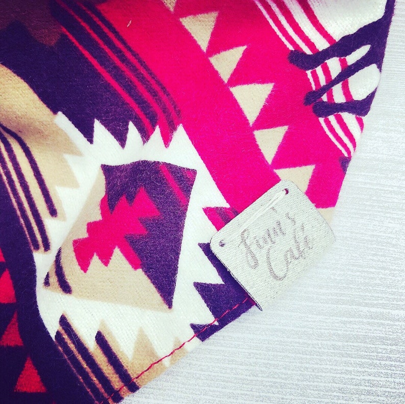 Red Aztec Southwestern Dog Bandana / Cute Dog Bandana / Red Etsy