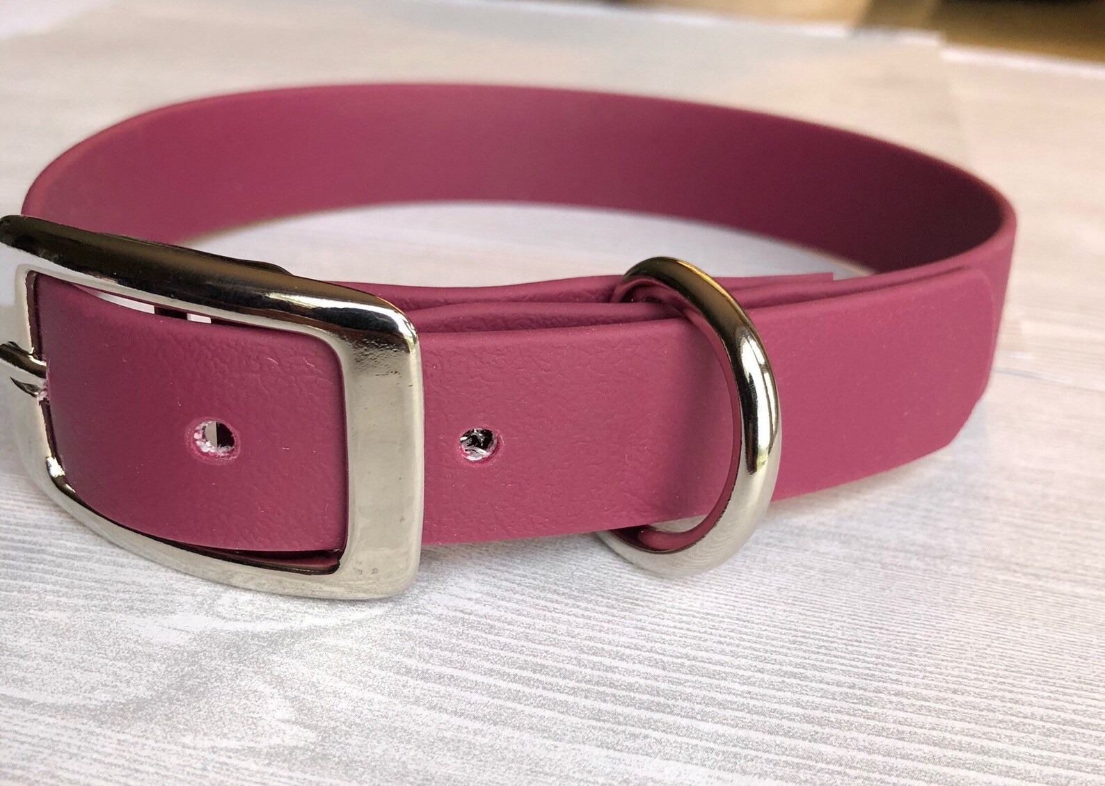 1 or 3/4 Waterproof Dog Collar / Maroon Dog Collar Etsy