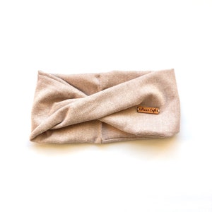 Girl Puppy Dog Rose Gold Twisted Flannel Snood Dog Scarf / Infinity Scarf for Pets / Snood for Dogs / Warm Dog Snood Scarf