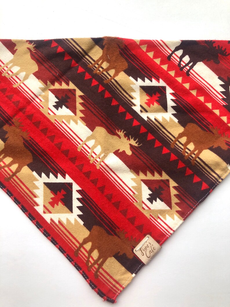 Red Aztec Southwestern Dog Bandana / Cute Dog Bandana / Red Etsy