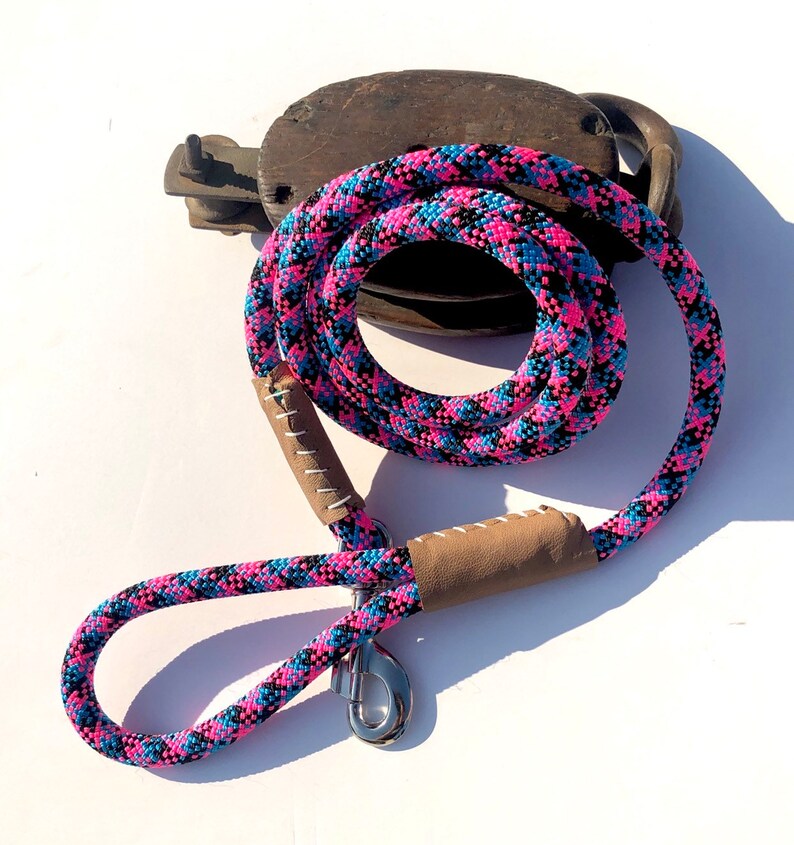 Rock Climbing Rope Dog Leash / Hot Pink Dog Leash / Rock Etsy
