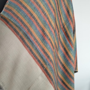 Handmade Kashmir Pashmina Scarf: Ikat Tie Dye Shawl