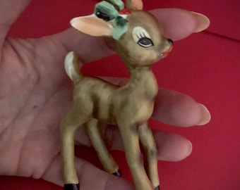 Josef Vintage Christmas Fawn Deer Reindeer MCM