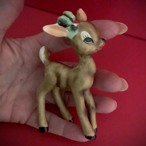 Josef Vintage Christmas Fawn Deer Reindeer MCM
