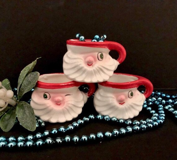 Miniature 1959 Howard Holt Merry Whiskers Shot Glasses Etsy