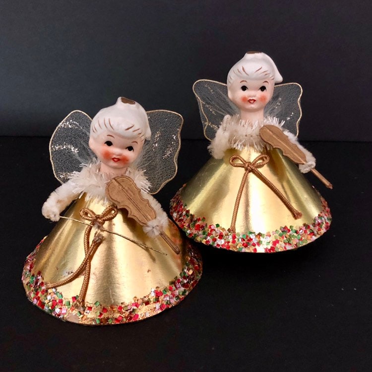 Vintage May Mothers Day Angel could be Napco or Holt Howard Christmas MCM retro midcentury