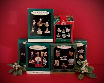 Hallmark Vintage Christmas Mice Sets all 7 years