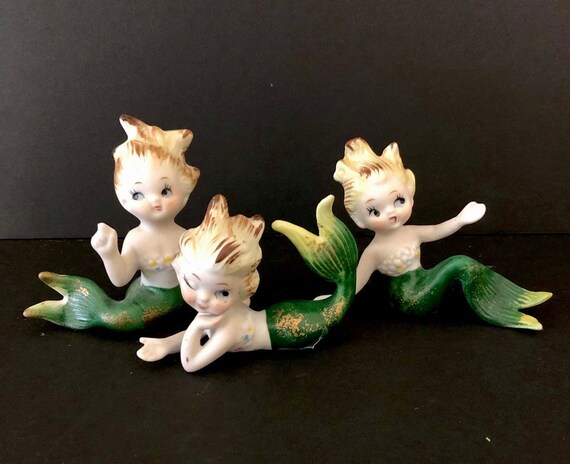 plastic mermaid figurines