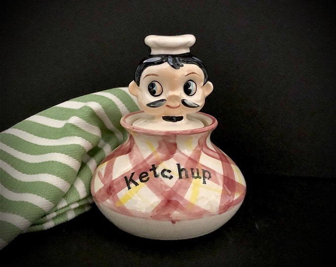 Pixieware Ketchup Condiment Jar Copied After Holt Howard Pixie
