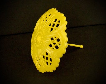 Vintage Umbrella Plastic Cupcake Topper