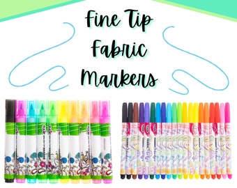 Fine Tip Fabric Markers - Rainbow and Neon - Wood, Leather, and Fabrics - Writing & Tie Dye - DIY T-Shirt Crafts - Fun Crafts for Kids