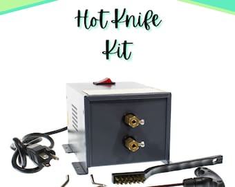 Hot Knife Kit – Electric Rope Cutter – Cuts and Seals Rope, Paracord, Twine, Webbing, Ribbon, and More – Includes Brush & Wrench