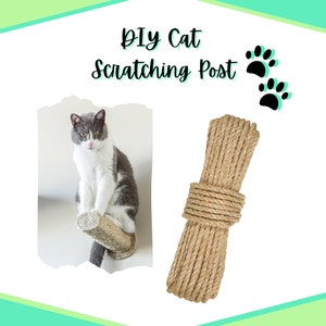 Sisal Rope – DIY Cat Scratching Post – 3/16 Inch – Kitten Playhouse Climbing Tree Scratching Material – Pet Crafts, Cat Toys, Feline Treat