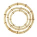 Natural Bamboo Ring Handle - Craft Hoop Real Bamboo - O Rings for Bags Purses Macramé Crafting Knitting Wreath Jewelry - 8cm 11cm 15cm 
