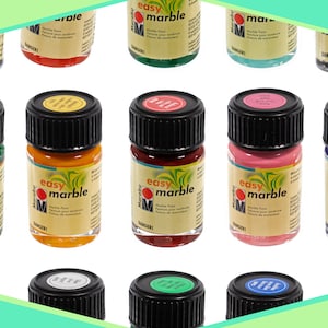 Marble Paint – 15 ML – Variety of Dazzling Colors – Marble Painting and Crafting – Ideal for Paper, Glass, Ceramics, Wood, and More