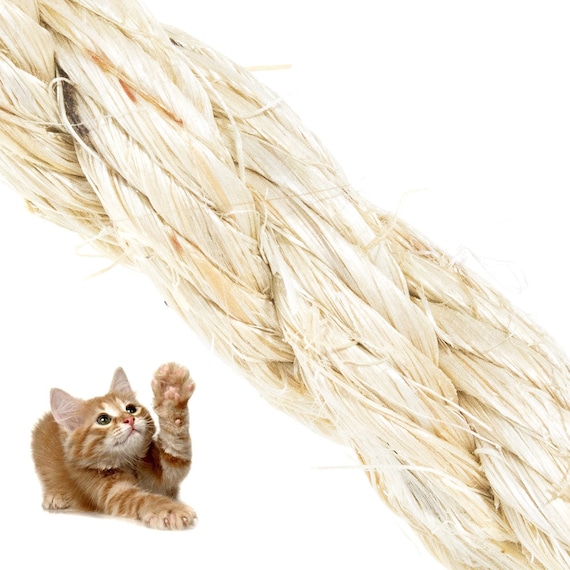 Twisted Sisal Rope Cat Scratching Post Rope Natural Cord Etsy