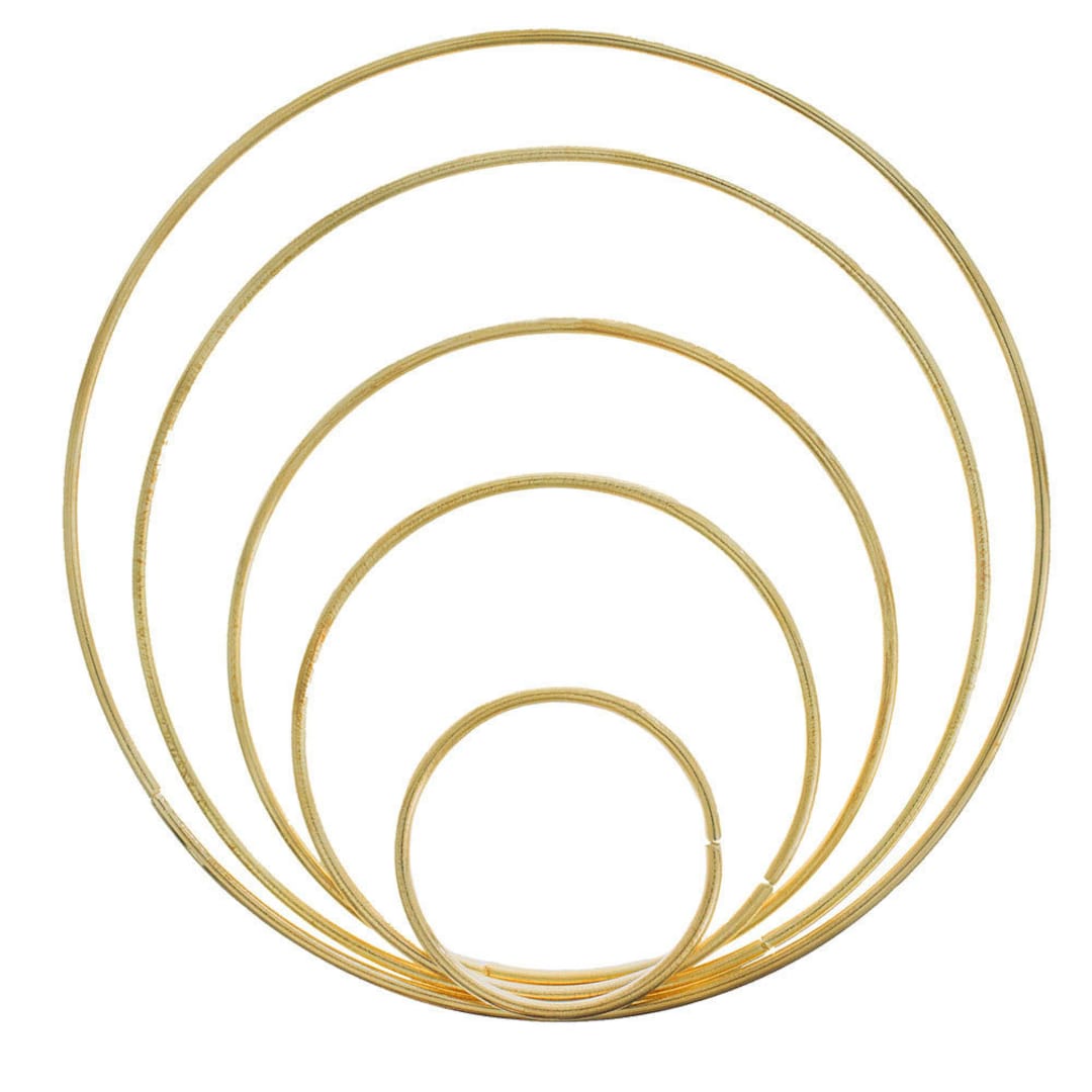 Gold macrame ring best sale