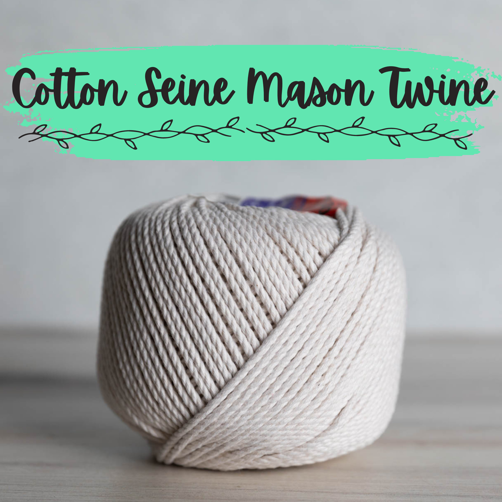 100% All Natural Cotton Seine Mason Twine Cotton Cord and Macramé