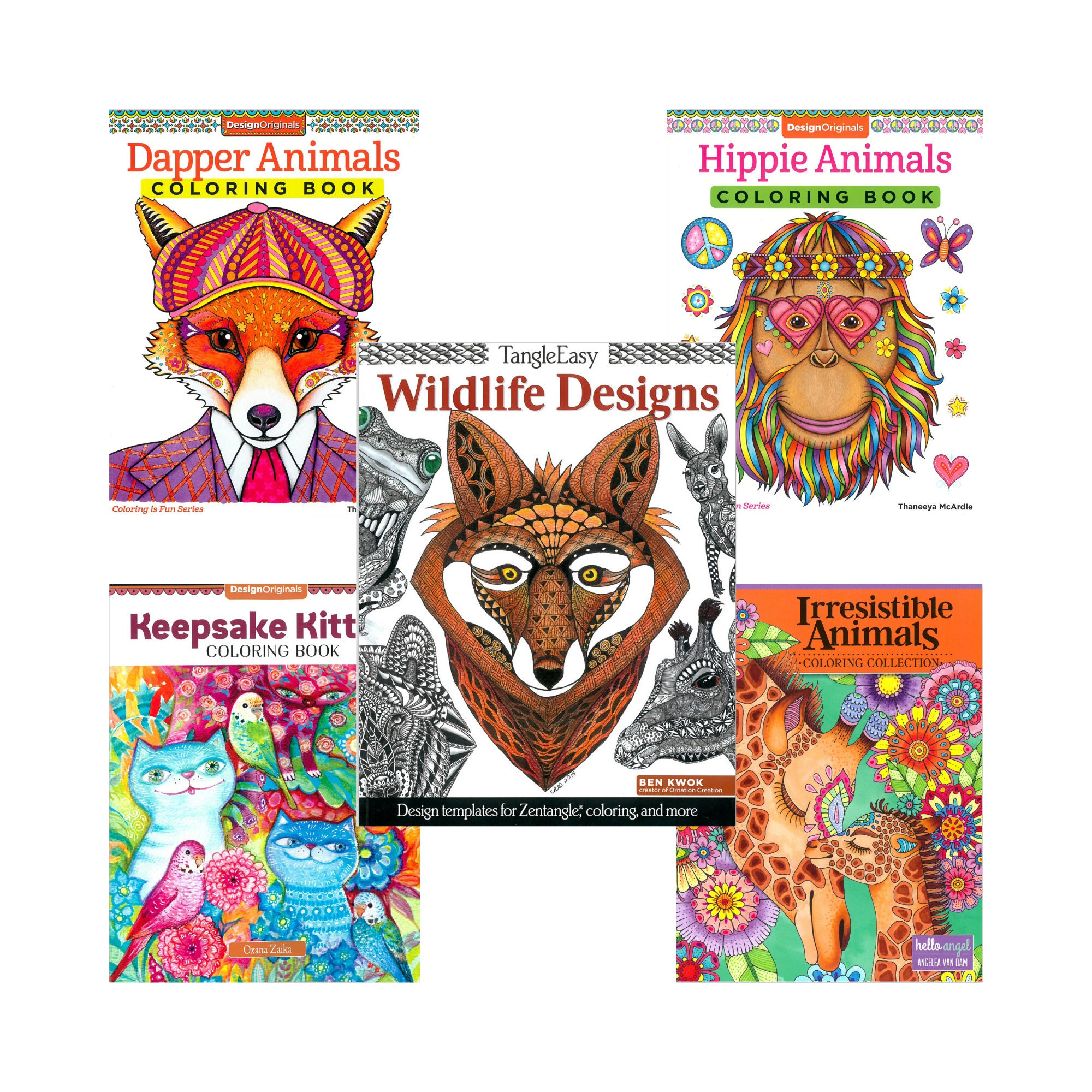 Animal Adult Coloring Books 5 Options to Choose From - Etsy Animal Adult Coloring Books 5 Options to Choose From - Etsy