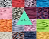 3 Strand Twisted Cotton Rope 1/4 Inch 100% Natural Wide Variety of Color,  Glitter, and More Macrame, Knitting, and Crocheting -  Hong Kong