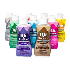 Synthetic Rit Dye - Liquid Rit Dye For Fabric Tie Dye - Use on Polyester, Nylon, and Acrylic - Fabric Dyeing