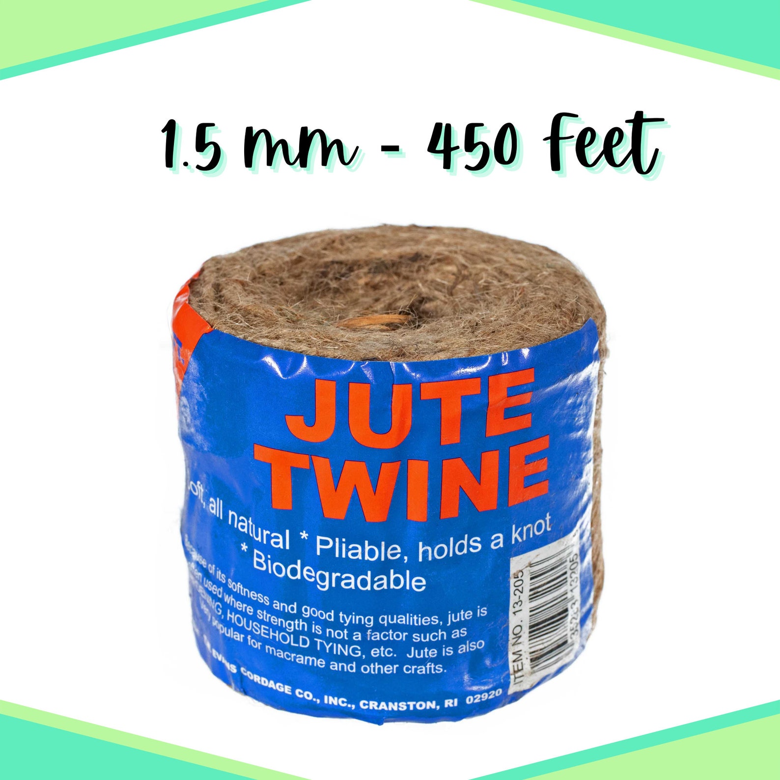 Natural Jute Twine 2ply Biodegradable Cord 2mm 375 Feet Etsy