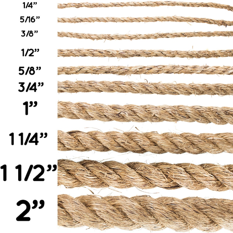 Verdrehte Manila Hanf Seil rustikale Scheune Seil | Etsy