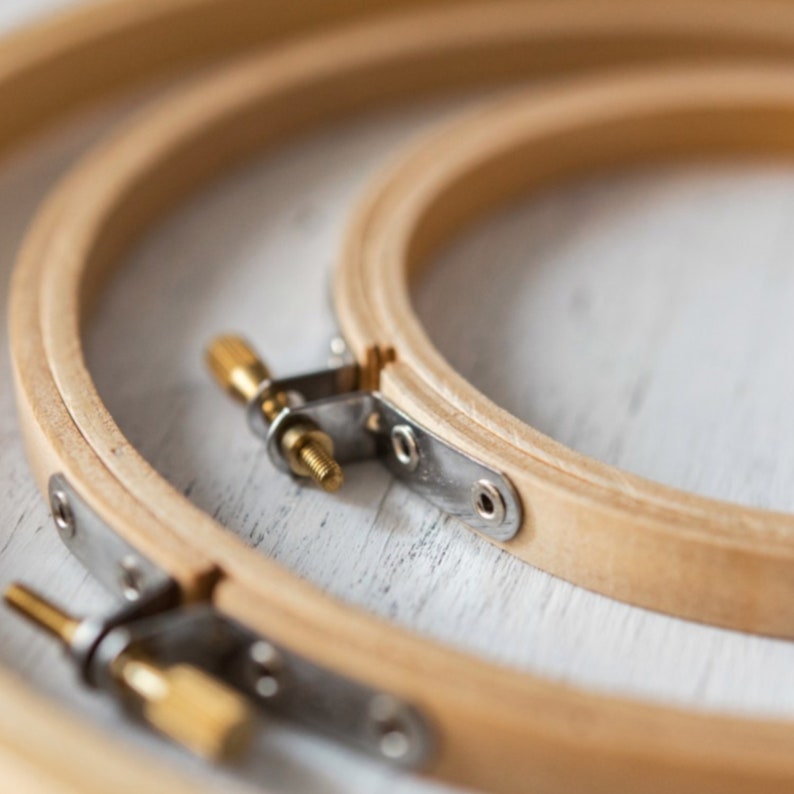 Wooden Embroidery Hoops Multiple Sizes Available Etsy