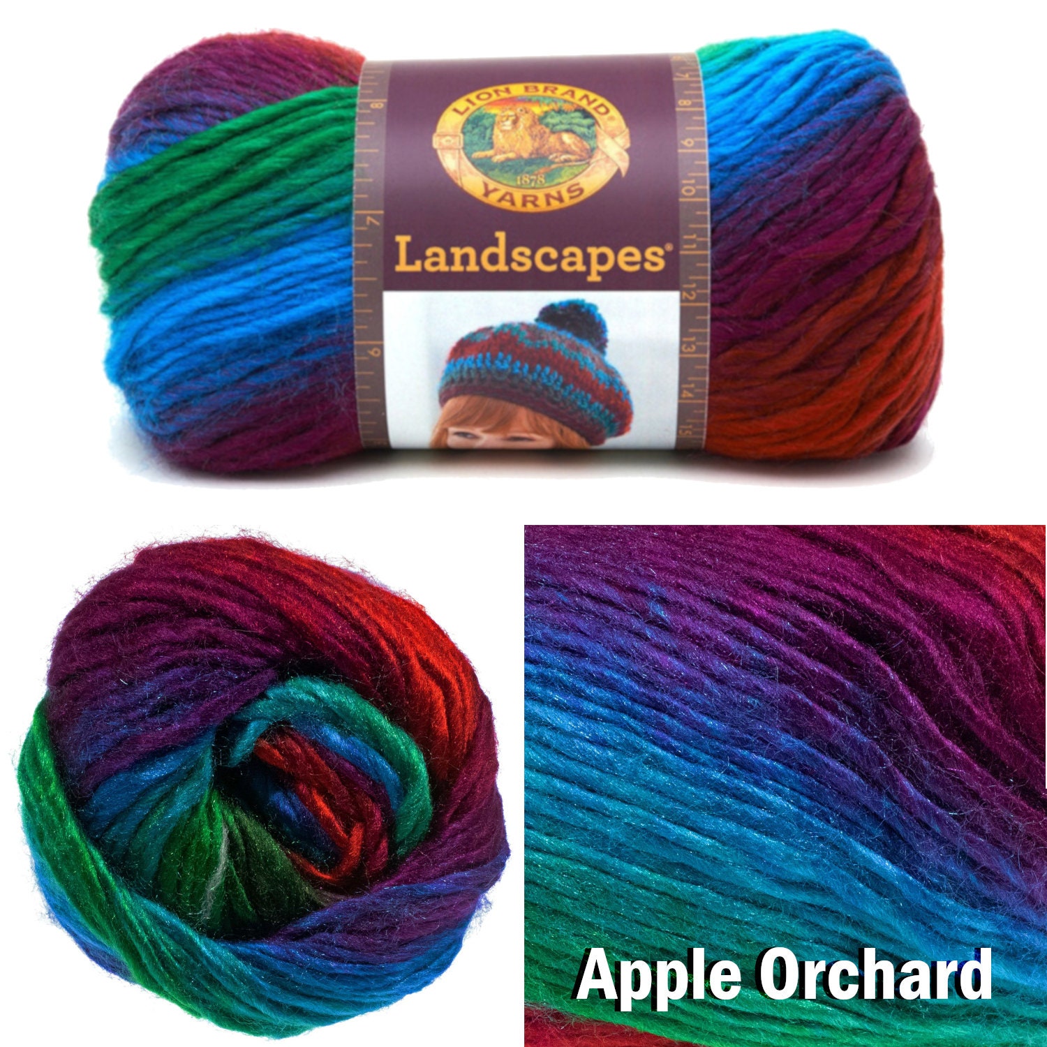 Lion Brand Landscape Yarn Perfect for Knitting and Crocheting