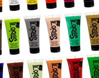 Acrylic Craft Paint – Variety of Radiant Colors – High Quality Pigment – Premium Brush Set – Canvas, Parchment, and Paper