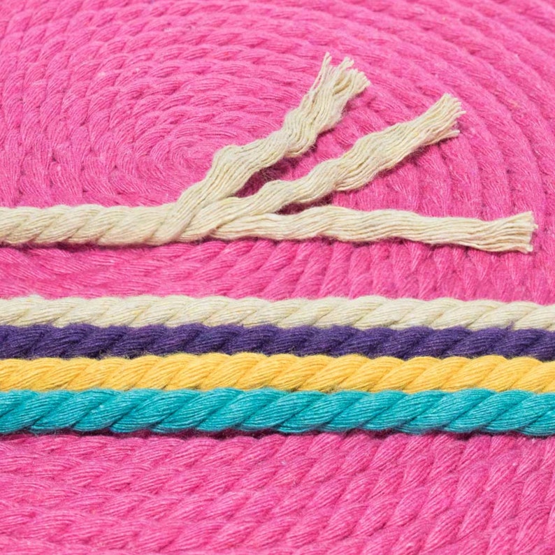 Three Strand Twisted Cotton Rope Macramé Cord Super Soft Etsy