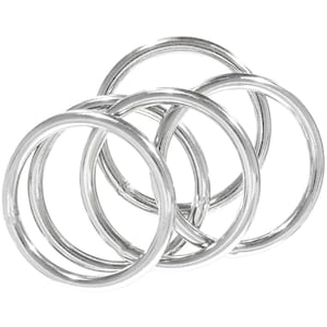 5/8 Metal O Rings Non Welded Nickel 50 PCS