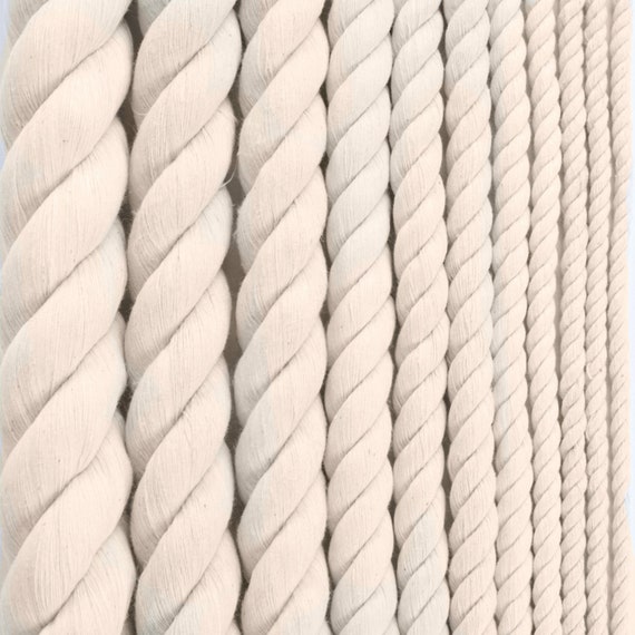 100% Cotton Craft Rope (1/2 inch x 50 Feet) All Purpose Soft Natural Strong Cotton Rope Cord for Crafts, Sporting, Wedding Decorating,Hanging Flower