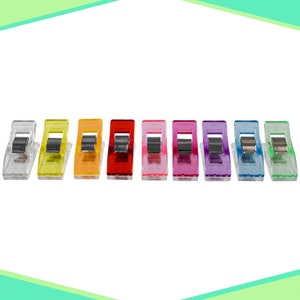 100 Pack Multicolor Sewing Clips - Use for Quilting, Sewing, Organizing, Hanging, Crafting, and More - Strong and Durable