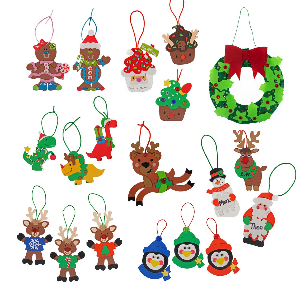 Holiday Ornament Craft Kits Multiple Designs to Choose From Etsy