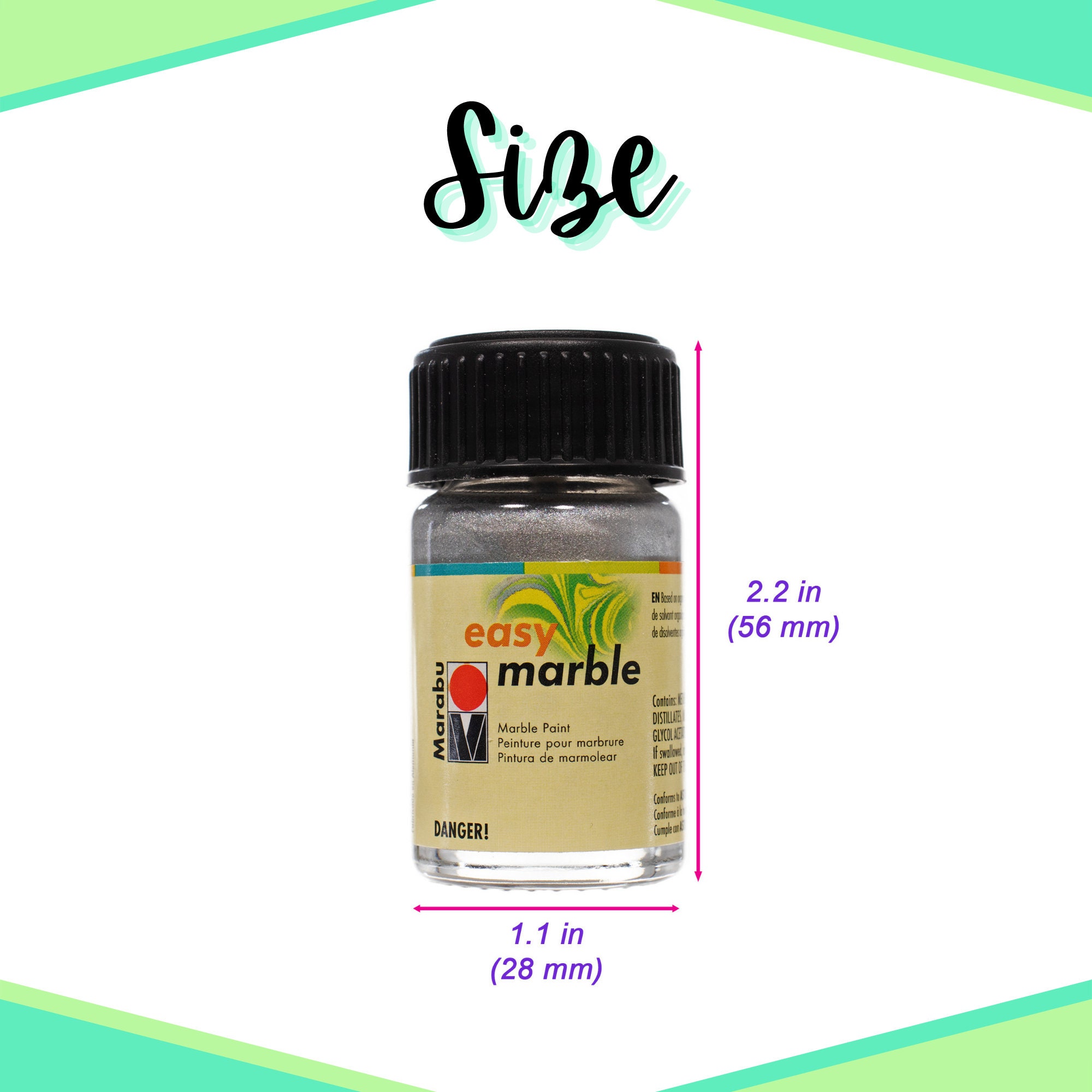Marble Paint – 15 ML – Variety of Dazzling Colors – Marble Painting and ...